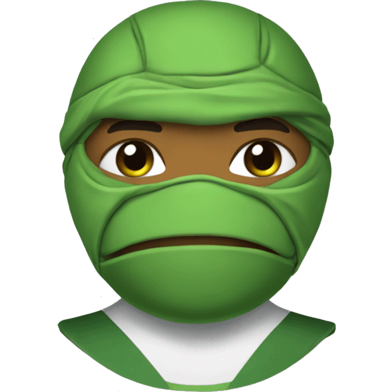 Mbappé with a ninja turtle mask emoji