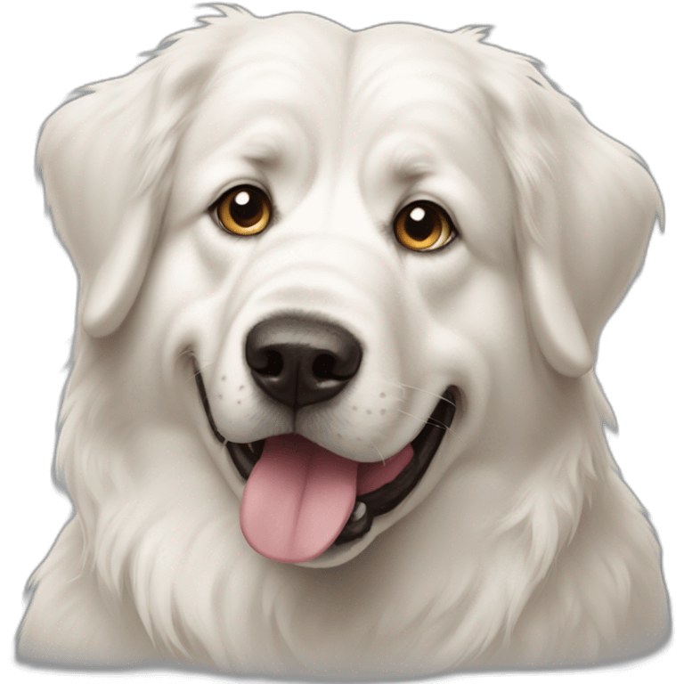 Pyrenees mountain dog White pirate emoji