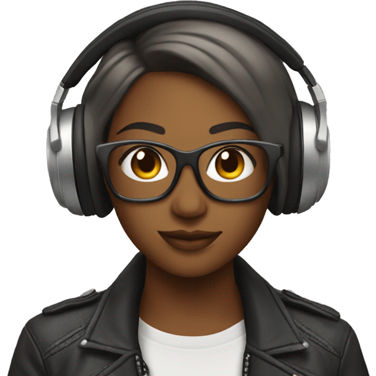 lesbian dj  emoji