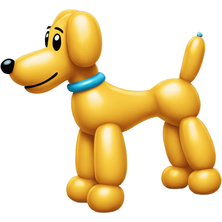 classic balloon dog made from a balloon emoji