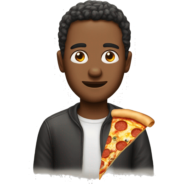 Man made of pizza emoji