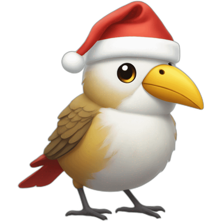 bird santa emoji