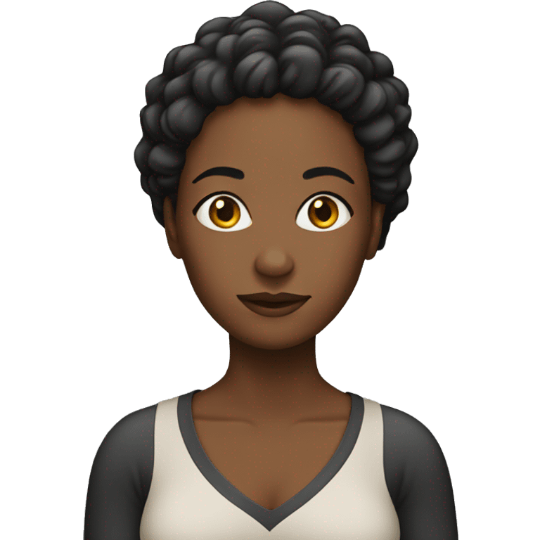 black adult woman emoji