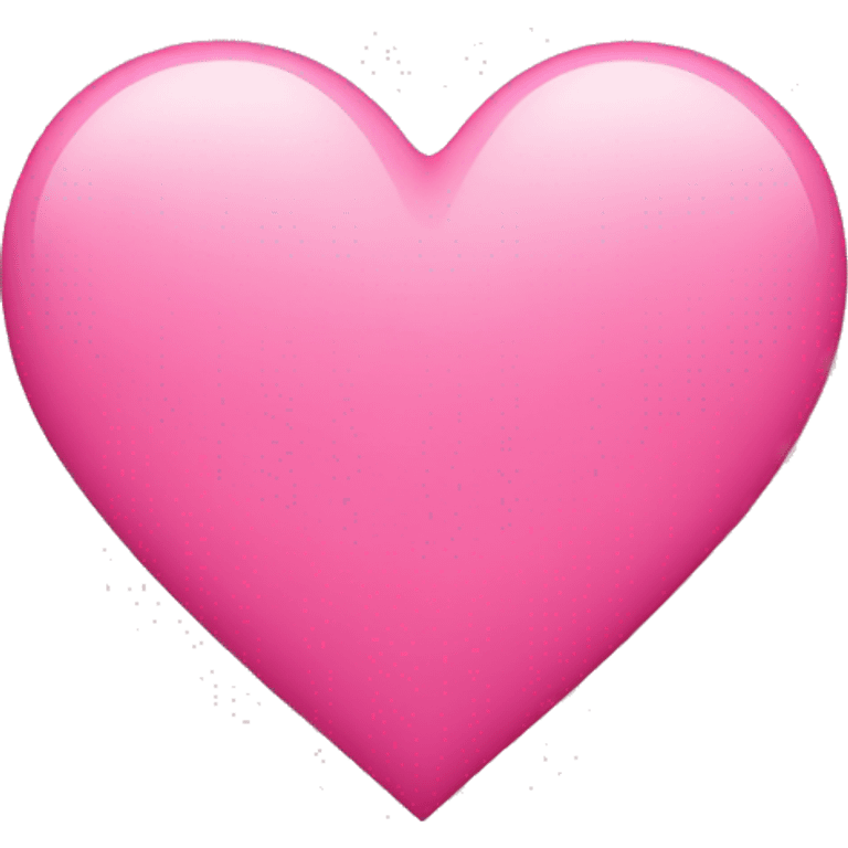 pink heart same shape as the existing emoji from apple emoji