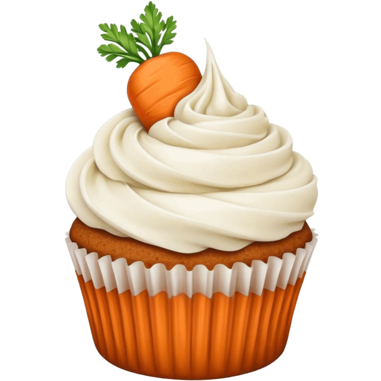 Carrot cake cupcake emoji