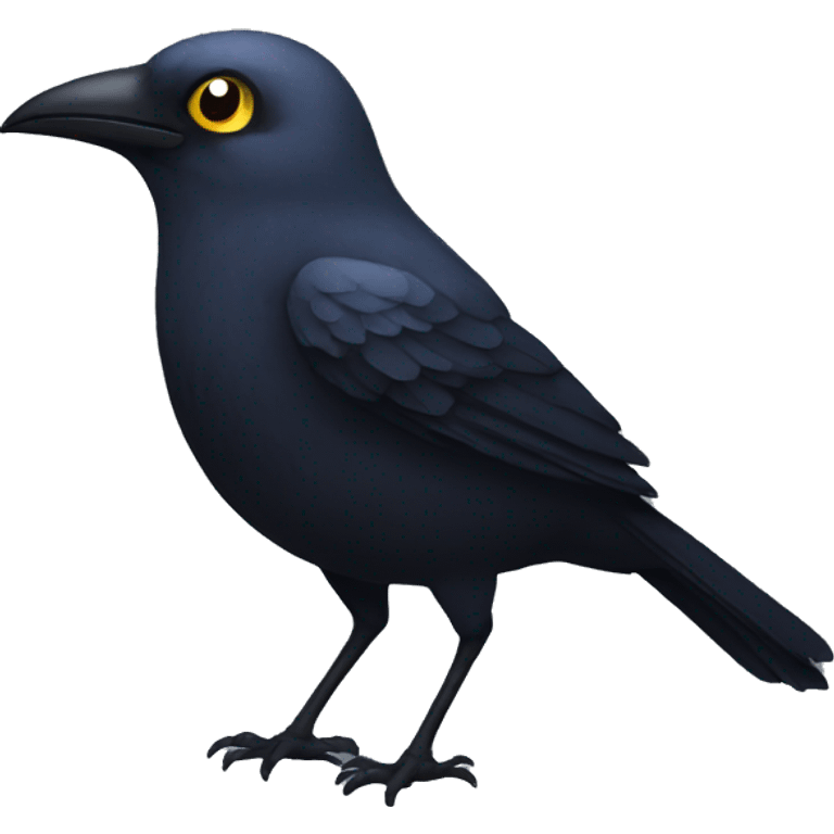 a bird made of darkness emoji