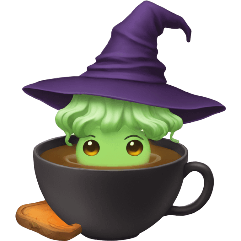 witch tea emoji