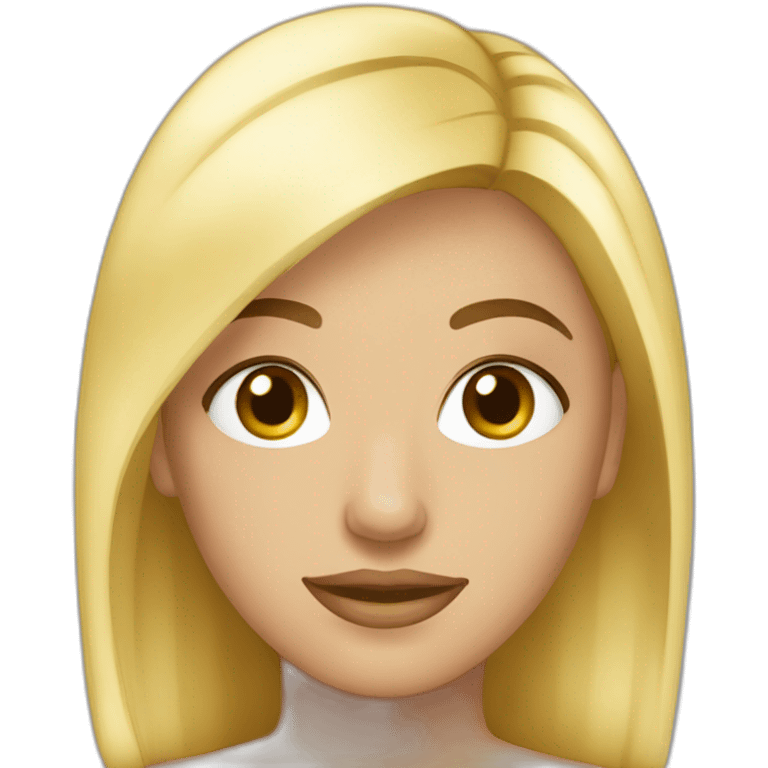 Fille blonde magnifique emoji