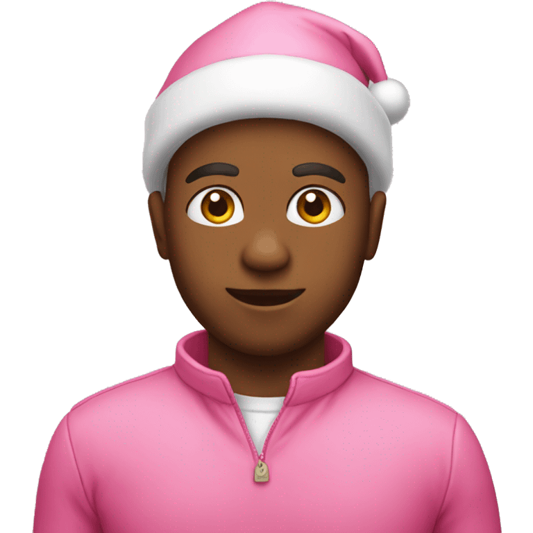 Christmas pink emoji