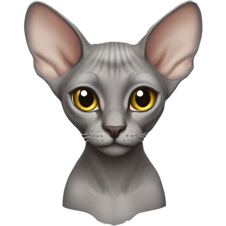 gray sphinx cat emoji