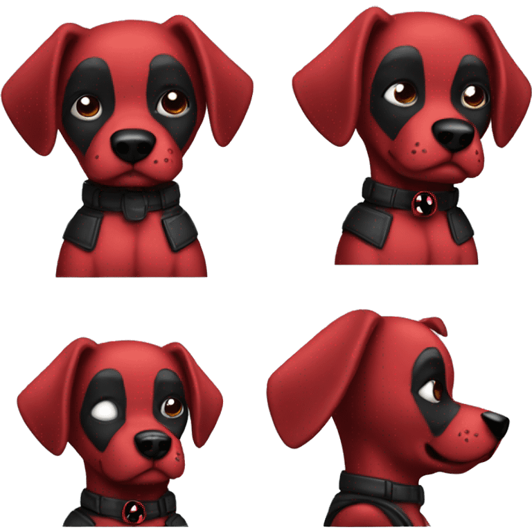 Deadpool dog emoji