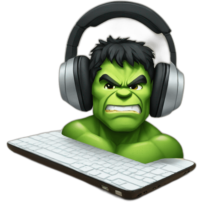 hulk headphones emoji