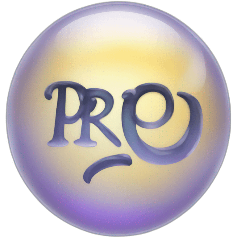 Text "Pro" in crystal ball emoji