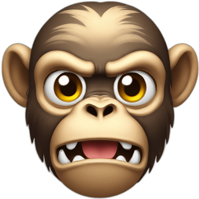 angry monkey emoji