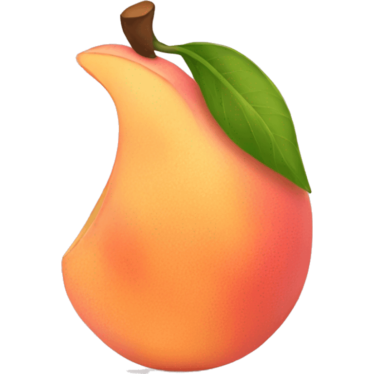 Curvaceous peach with créam on it emoji