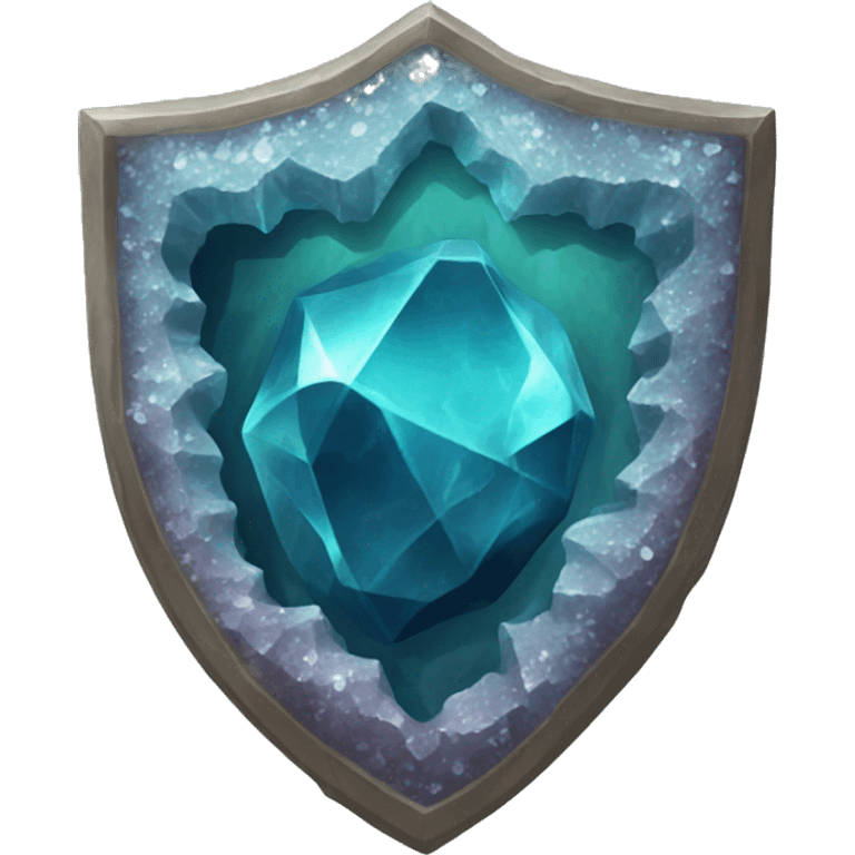 crystal geode shield emoji