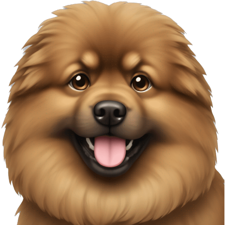 Brown pomchow emoji