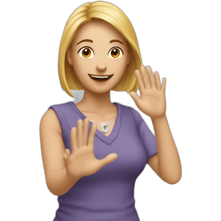 woman tipping hand emoji