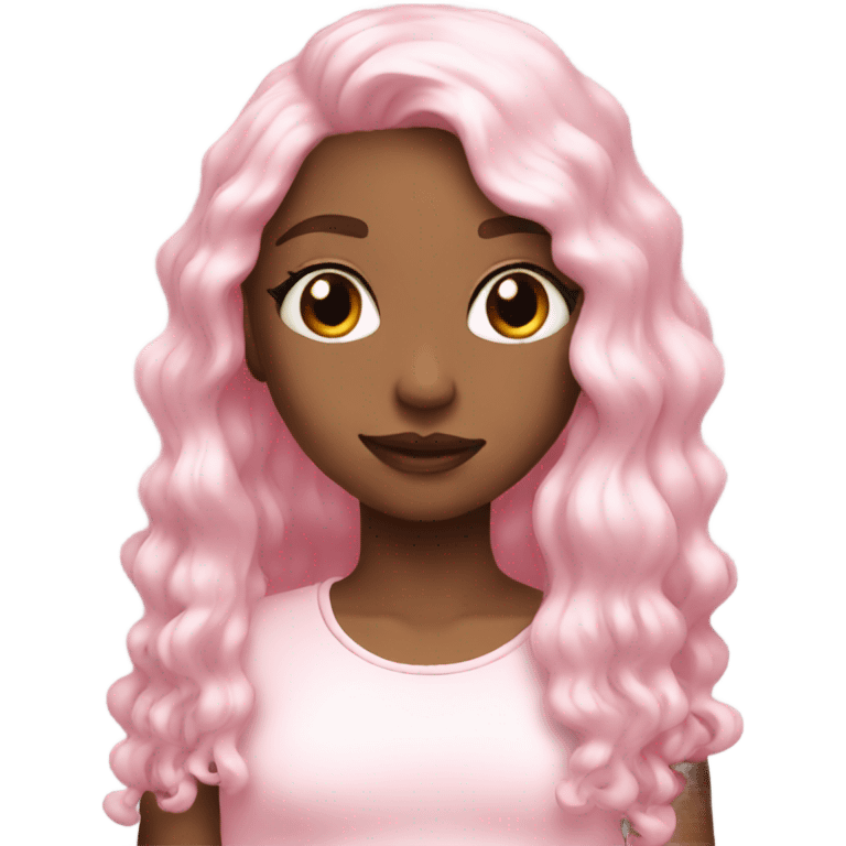 Aesthetic light pink emoji