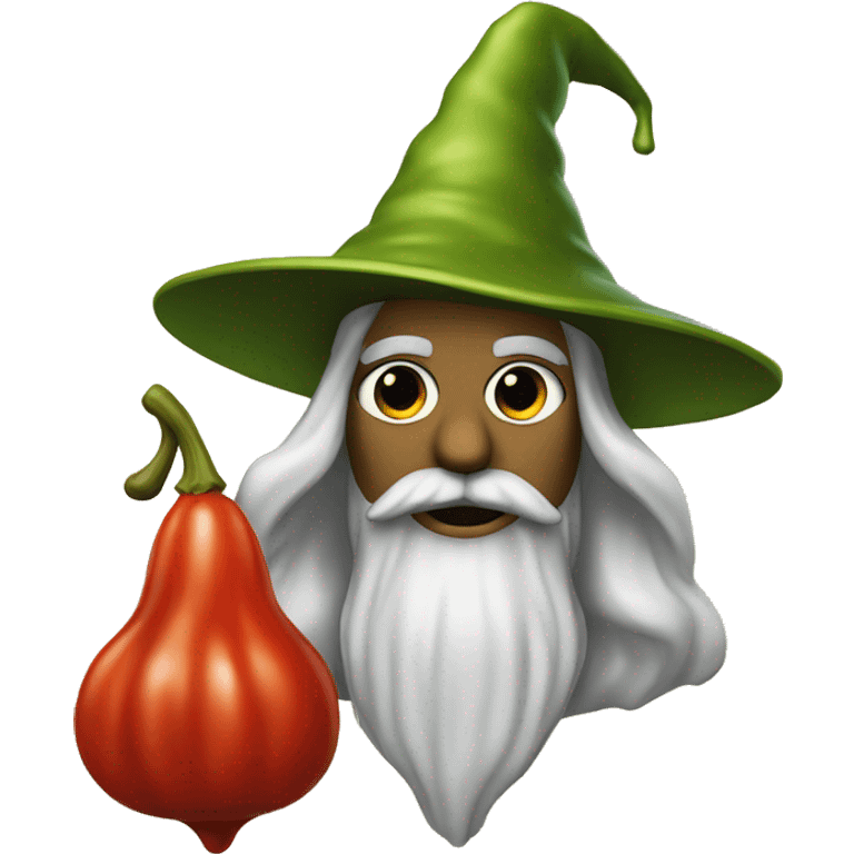 a pimento from an olive that is a wizard emoji