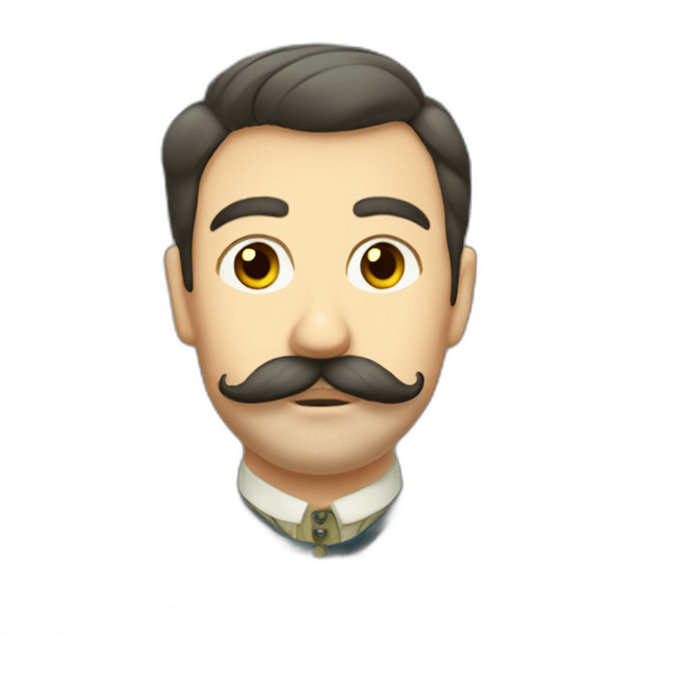 russian moustache husband with fish emoji