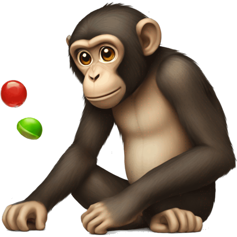 Monkey with drumbs emoji