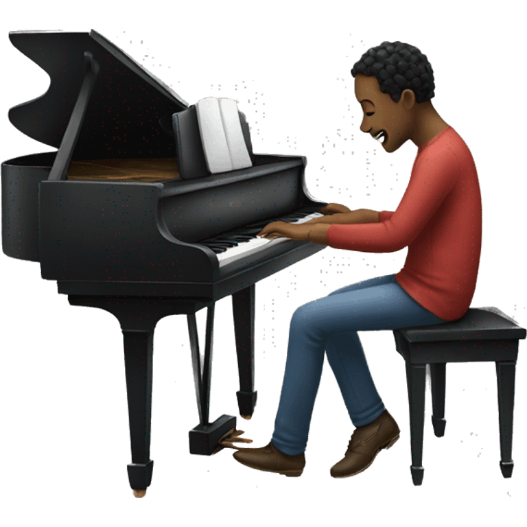 Person playing piano emoji