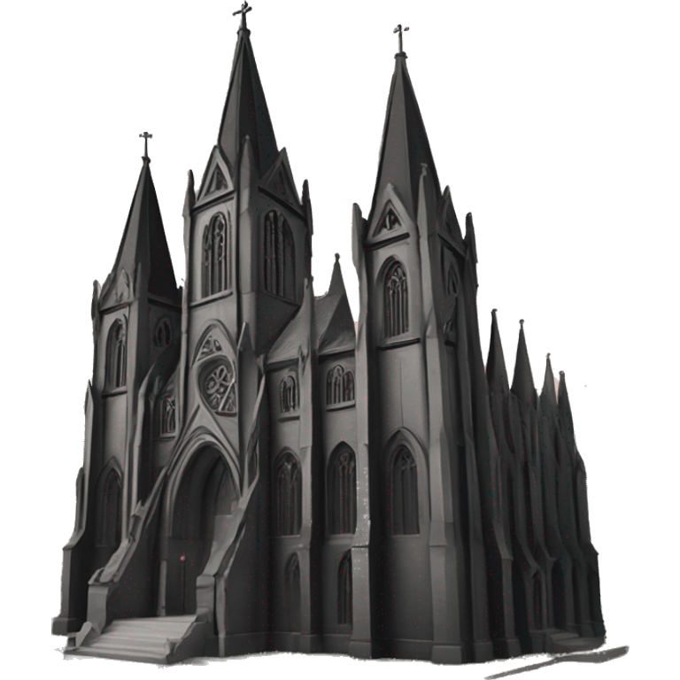 Black gothic cathedral  emoji