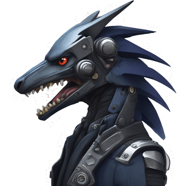 Edgy Futuristic Mechanical Sergal-raptor-nargacuga-vernid emoji