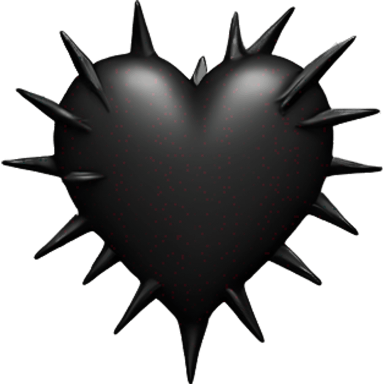 black heart with thorns emoji