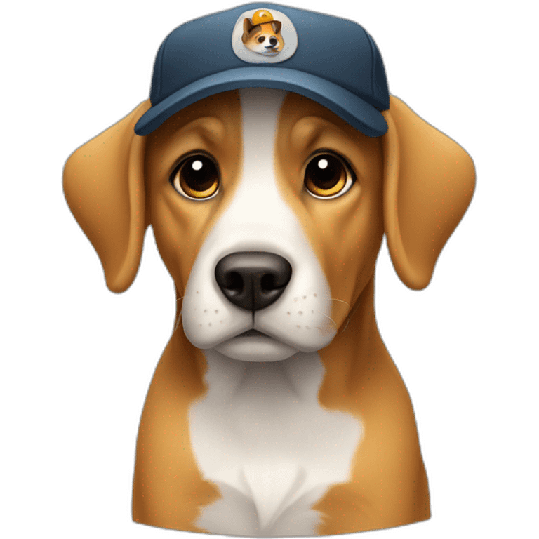 dog with cap black emoji