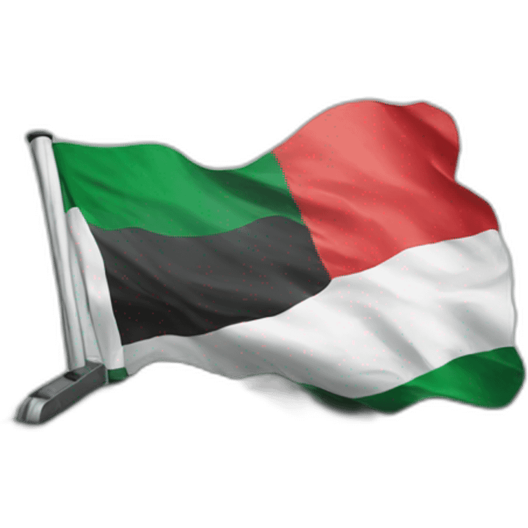 Palestine flag being stepped on emoji