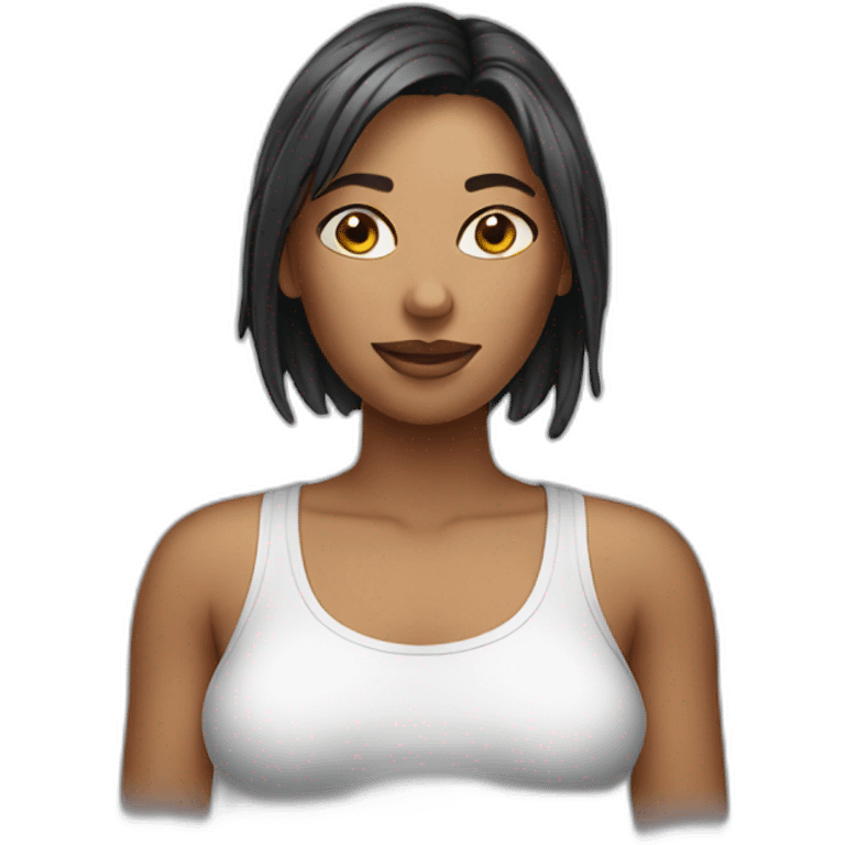 Woman wet tshirt emoji