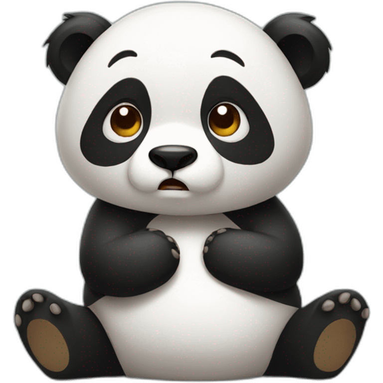 frustrated panda emoji