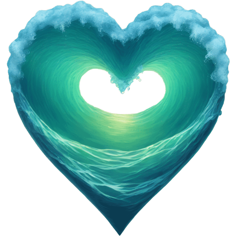 Ocean heart emoji