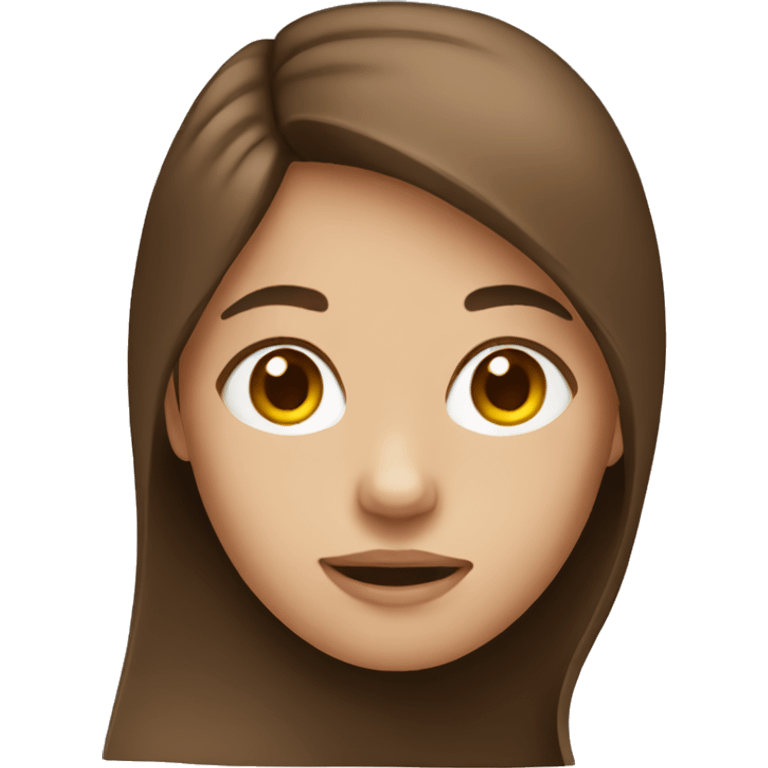 Girl with  Brown hair emoji