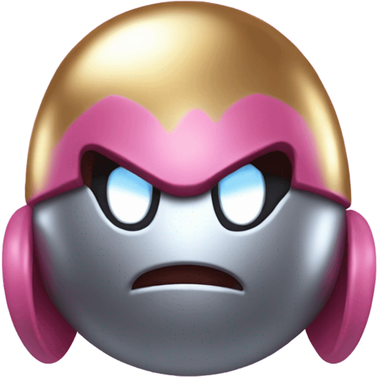 Metal colored kirby  emoji