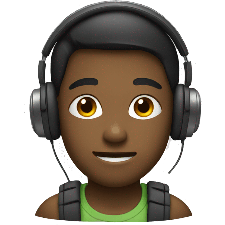 Boy with headphone emoji