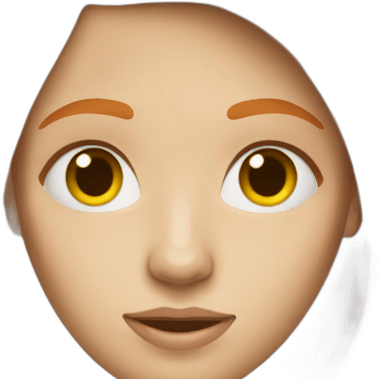 ginger woman with no eye brow emoji