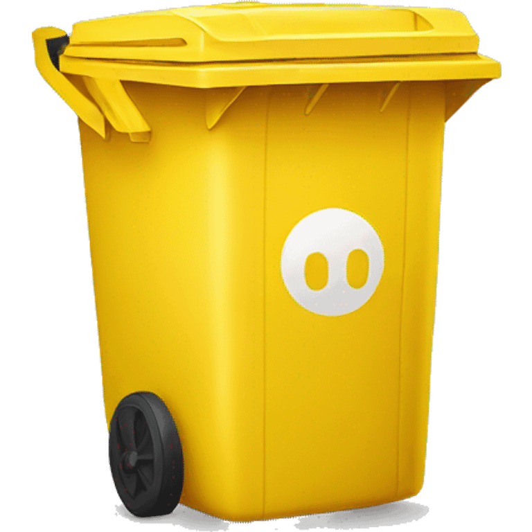 Yellow wheelie Bin emoji