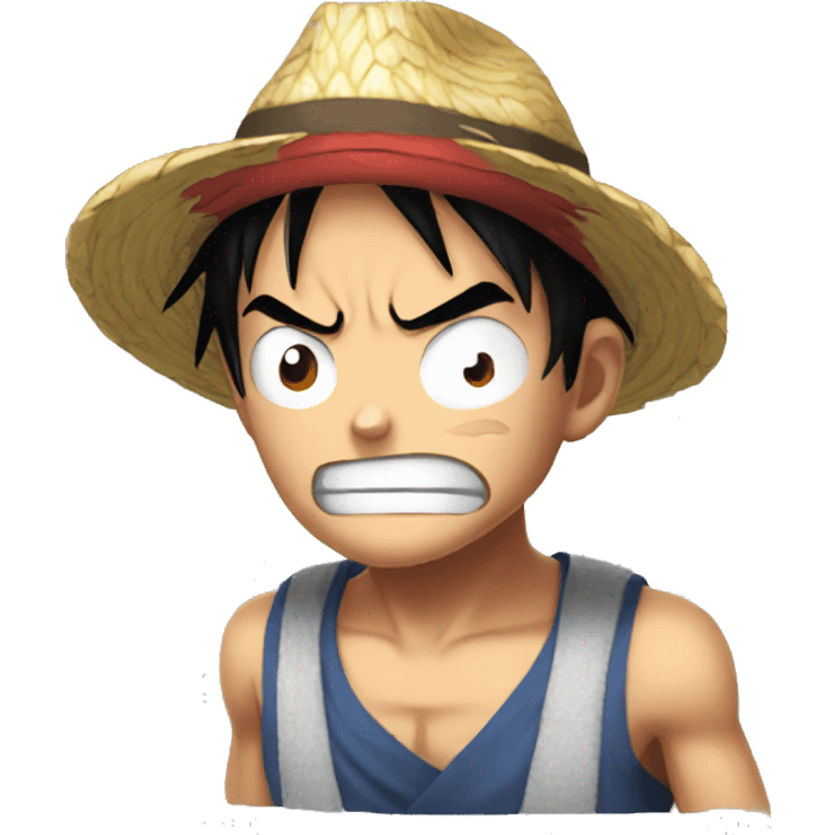 Angry Luffy emoji