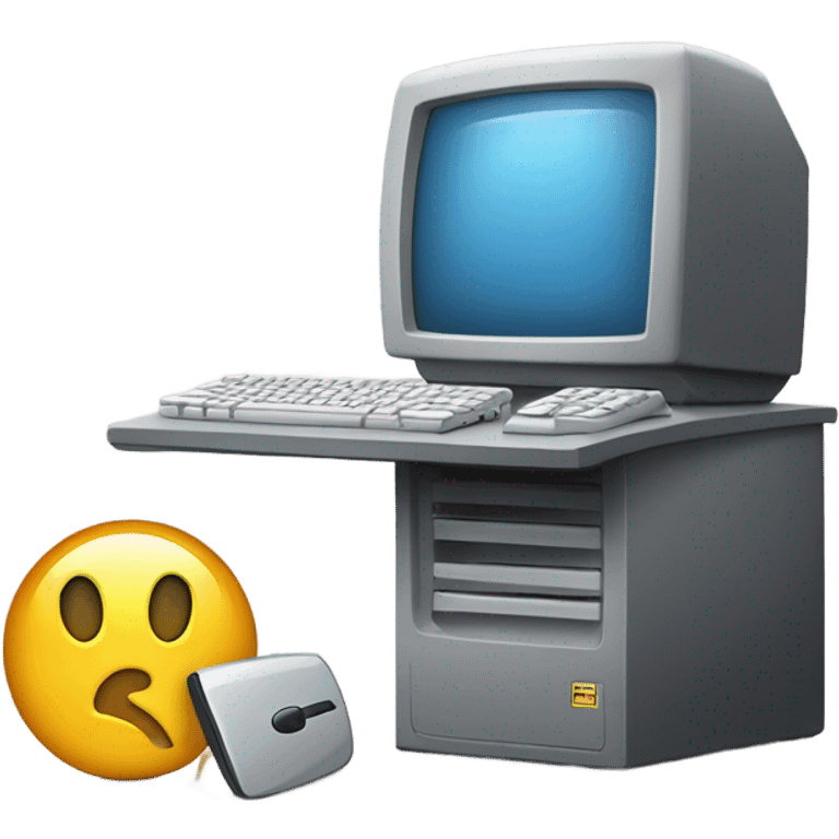 crashing computer emoji