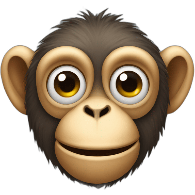 A monkey with 1 eye emoji