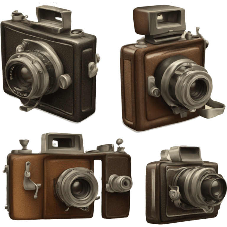 A vintage old camera  emoji