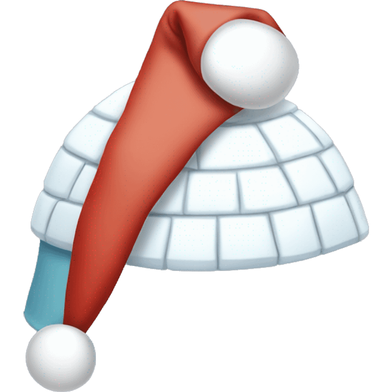 igloo xmas santa hat emoji