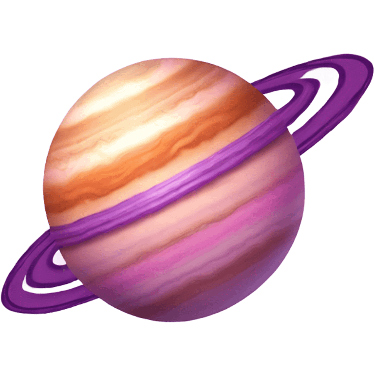 Jupiter but pink and pourple emoji