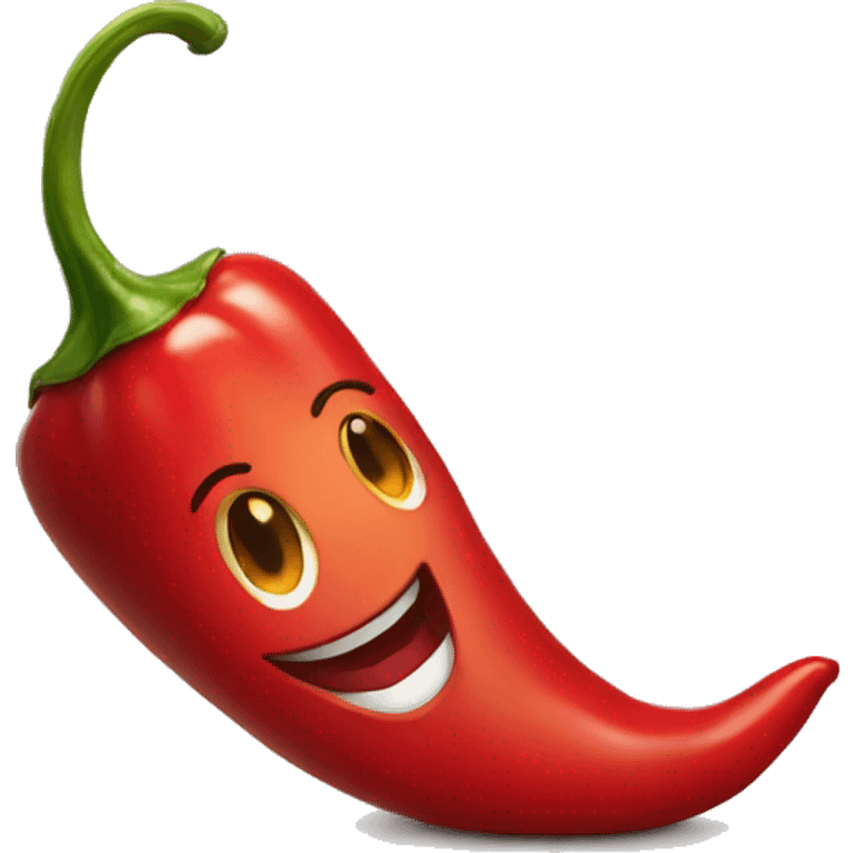 red chili pepper smiling emoji