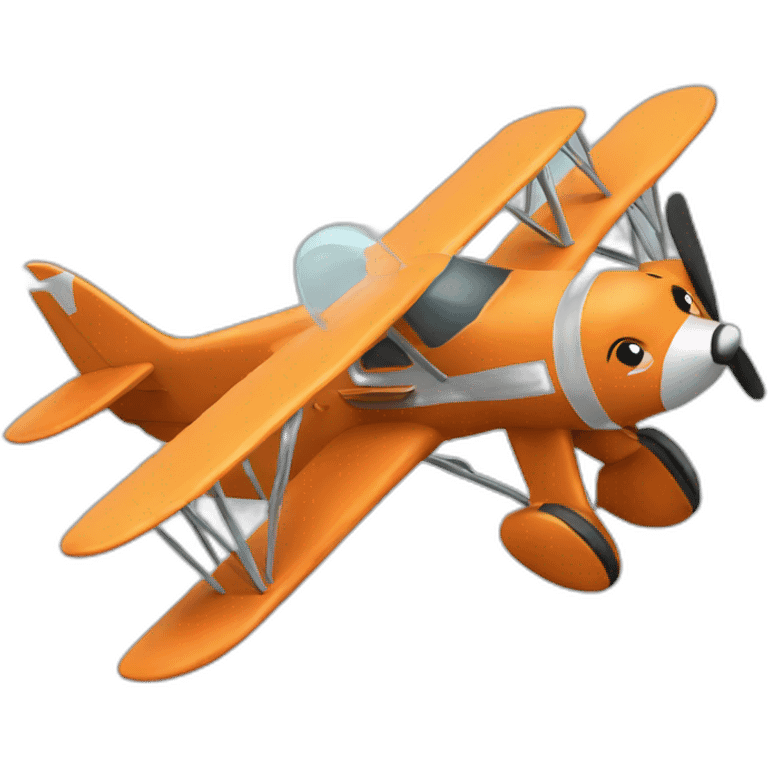 fox in plane emoji