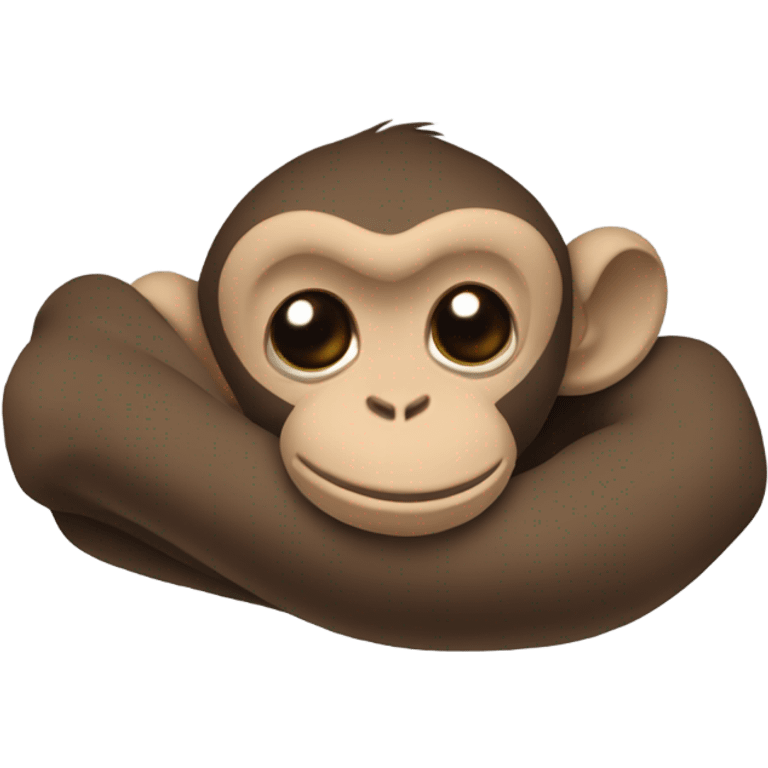 Monkey sleeping emoji