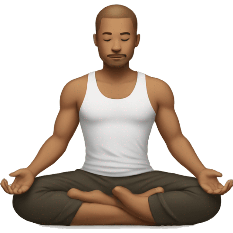 Homem meditando  emoji